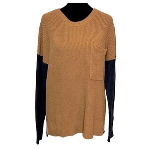 Madewell Colorblock Crew Neck Long Sleeve Sweater (Women's M)